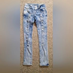 Rhinestone de stress jeans